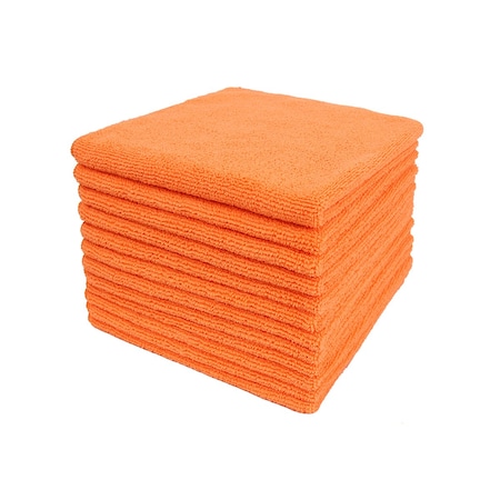 Multi-Purpose Cloth, Orange, 300 GSM, 16 X 16 In, 12 PK